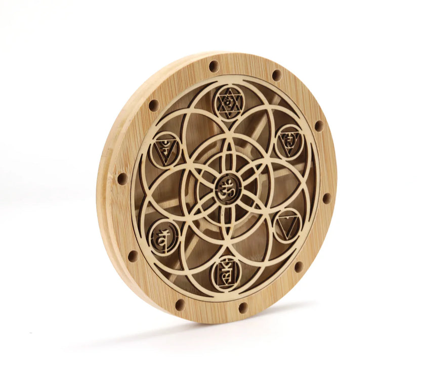 Chakra Tuning Fork Holder Stand - Capacity 10