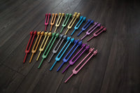 18pc Secret Solfeggio and Chakra - Professionally Tuned .25 - Activator, 18pc Holder - Black Walnut, Ambrosia Maple, White Oak