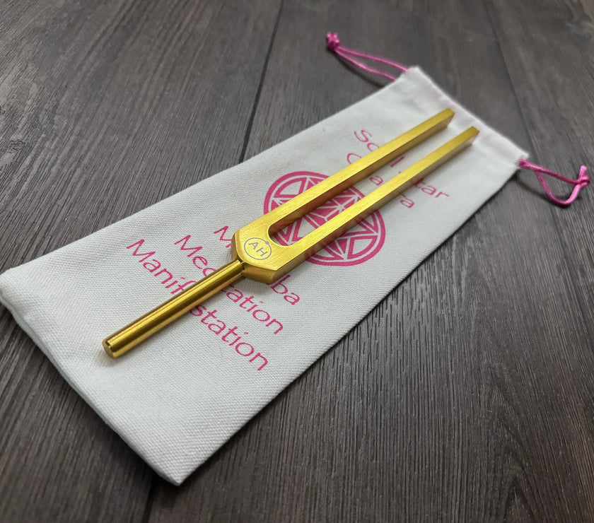 174 Hz Solfeggio Unweighted Tuning Fork For Vibration - Attenuator Extender - Massage, Acupressure, Sound Vibration