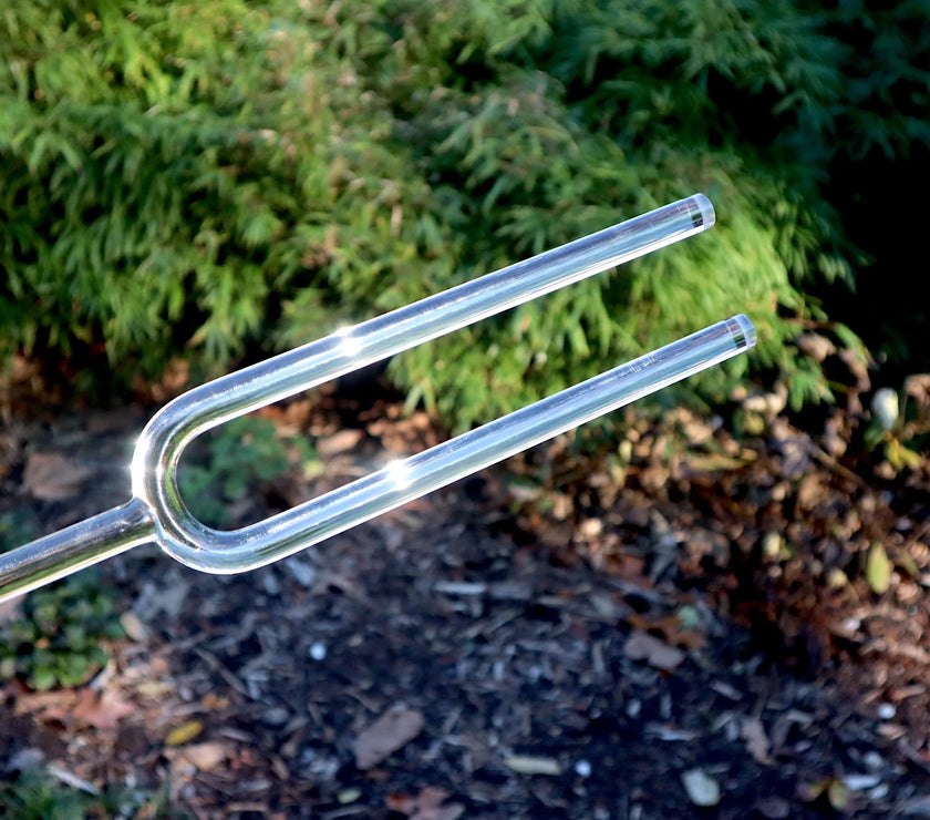 Heart Chakra Crystal Tuning Fork - 16mm - F-Note - Corresponds to the Heart Chakras - Carry Case - Crystal Vibration, Sound Vibration