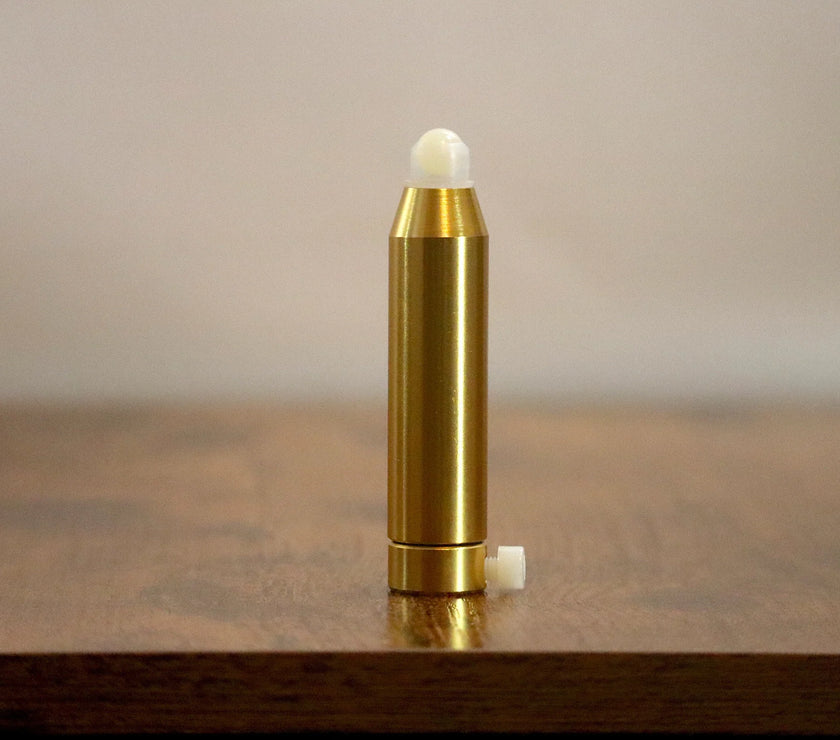 432 Hz Weighted Gold Tuning Fork For Vibration - Attenuator Handle Extender with 10mm Crystal