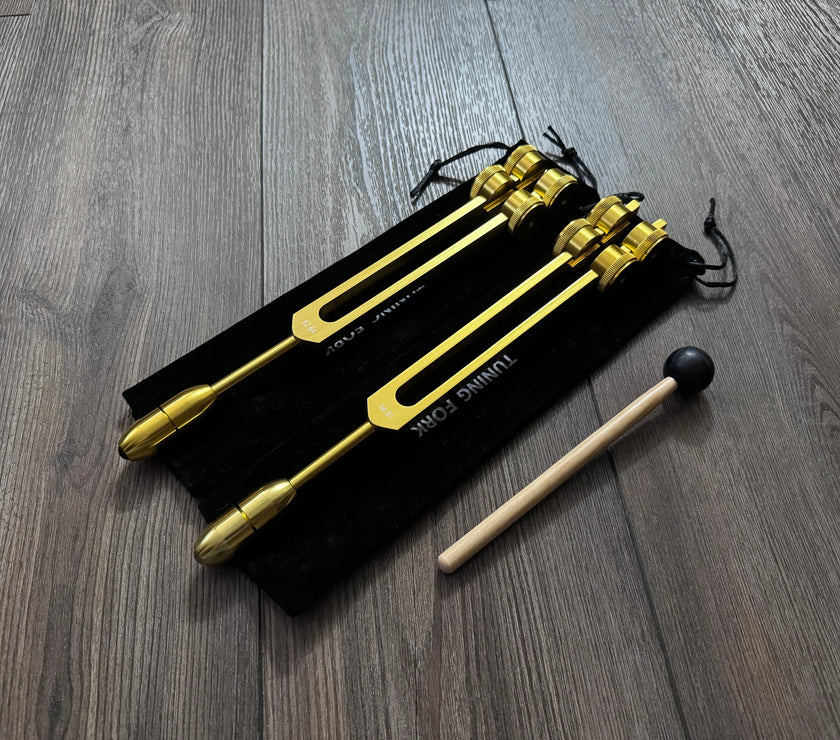 54.81Hz and 62.64Hz Theta Binaural Schumann Frequency Set - 7.83Hz Binaural Beat Entrainment - Attenuator Handle Extender with 10mm Crystal