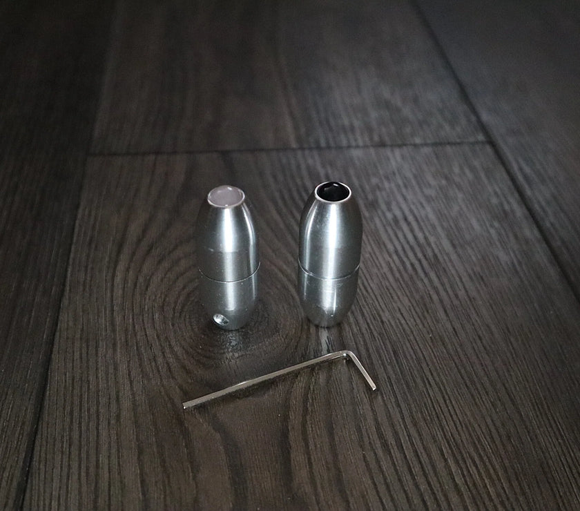 432 Hz and 528 Hz Silver Weighted Solfeggio Set Best Tuning Forks for Vibration - Attenuator Handle Extensions with 10mm Crystal
