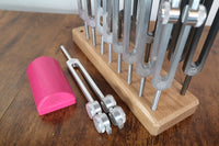 18pc Secret Solfeggio and Chakra - Professionally Tuned .25 - Silver Chakra, Gray Solfeggio, Activator and 18pc Holder, Sound Vibration