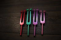 3pc Infinity Chakras Tuning Fork Set - Root, Heart, Crown Chakras, Weighted, Meditation, Regeneration, Sound Baths, Bio-field Therapy (Copy)