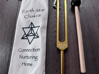 RV Medics' Unweighted Earth Star 68.05 Hz Tuning Fork - Vibration, Grounding, Biofield - Attenuator Handle Extender with 10mm Crystal