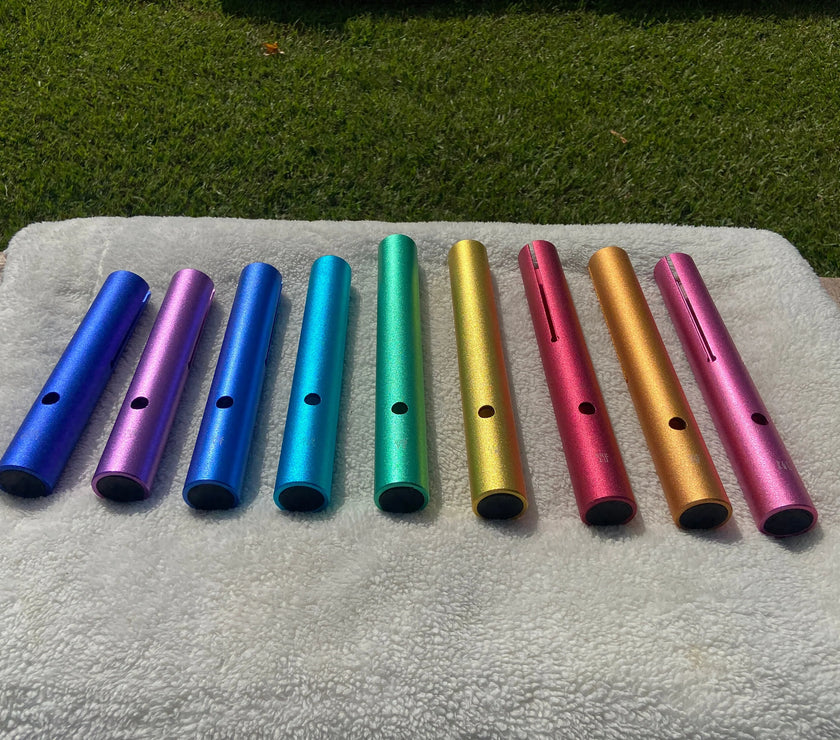 Solfeggio Tubes - Full Set Of 9 Frequencies For Vibration, Strikers