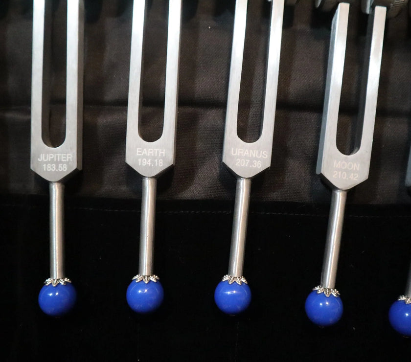 20pc Solfeggio and Planetary Tuning Fork Bundle - Professionally Tuned .25 - Astrology, Solfeggio, Sound Vibration, Bio-field