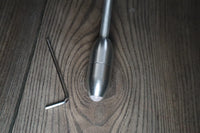 OM Silver Weighted Tuning Fork For Vibration - 136.10 OM Vibration, Sound Vibration - Attenuator Handle Extender with 10mm Crystal