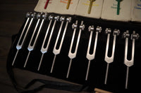 34pc Solfeggio, Human Biology, and Chakra Tuning Fork Kit - Professionally Tuned .25, Bio-field, Vibration
