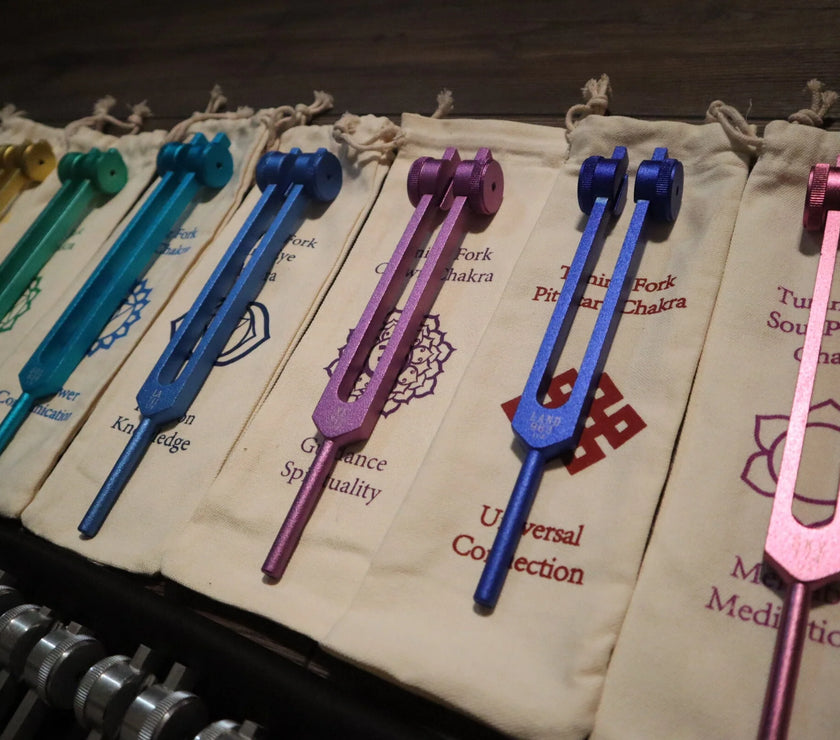 28pc Solfeggio, Chakra, and Planetary Tuning Fork Kit - Professionally Tuned .25 - Astrology, Planetary Influences, Solfeggio, Chakras
