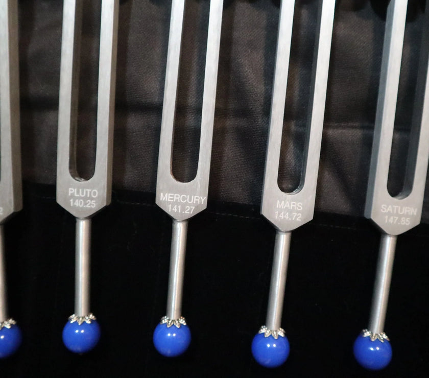 20pc Solfeggio and Planetary Tuning Fork Bundle - Professionally Tuned .25 - Astrology, Solfeggio, Sound Vibration, Bio-field