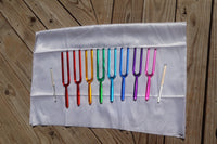 RV Medics' 8pc Crystal Tuning Fork Set - Notes CDEFGABC5, Crystal Vibration, Biofield, Sound Vibration