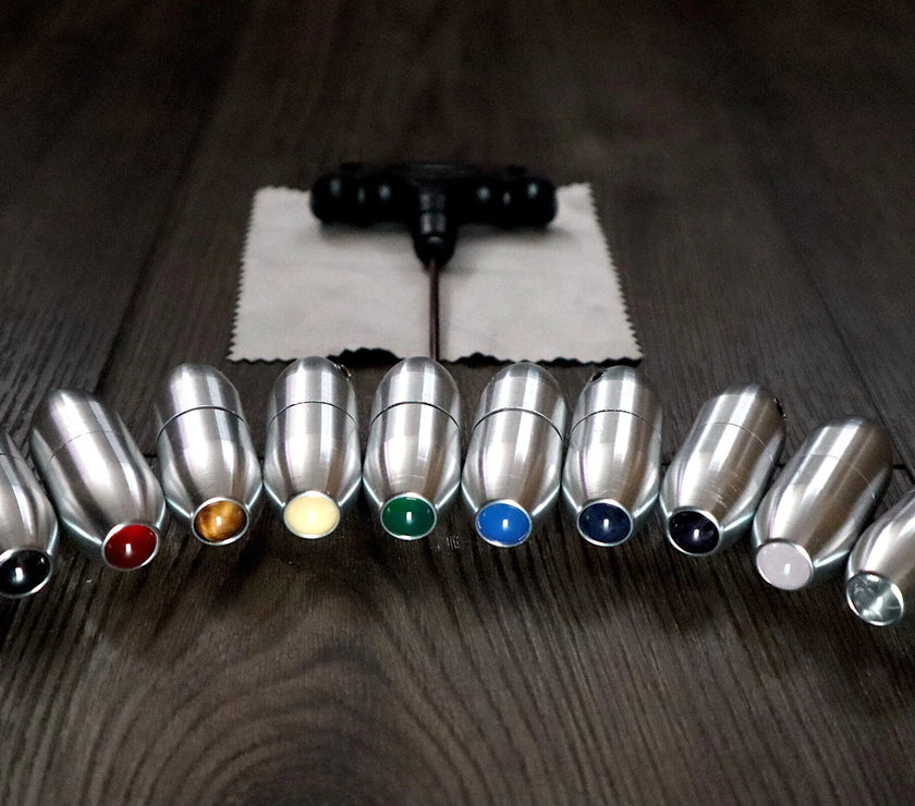 9pc Unweighted Set Of All 9 Solfeggio Frequencies - Silver, Bio-field, Sound Vibration