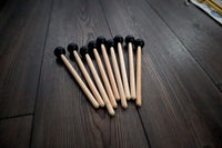 RV Medics' Professionally Tuned .25 9pc Chakra Tuning Forks - Gray - Earth Star Chakra through Soul Star - Biofield, Sound Vibration