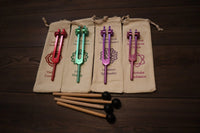 3pc Infinity Chakras Tuning Fork Set - Root, Heart, Crown Chakras, Weighted, Meditation, Regeneration, Sound Baths, Bio-field Therapy (Copy)