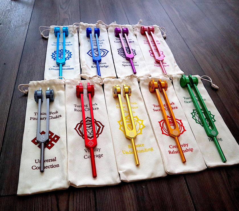 18pc Secret Solfeggio and Chakra - Professionally Tuned .25 - Activator, 18pc Holder - Black Walnut, Ambrosia Maple, White Oak