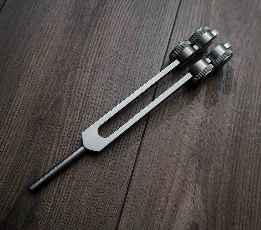 RV Medics' Earth Star 68.05 Hz Tuning Fork - Sound Vibration, Grounding, Biofield - Attenuator Handle Extender with 10mm Crystal