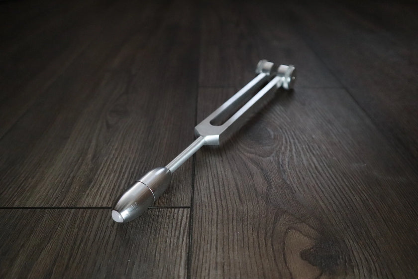 Schumann 93.96 Hz Tuning Fork - Schumann Resonance - Sound Vibration, Energy Vibration - Attenuator Handle Extender with 10mm Crystal