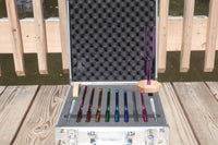 RV Medics' 8pc Crystal Tuning Fork Set - Notes CDEFGABC5, Crystal Vibration, Biofield, Sound Vibration