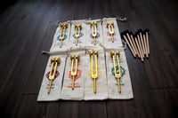 12pc Song of the Spine Tuning Fork Set Professionally Tuned .25 - Bio-field - Organs, Tissue, and Cells, Sound Vibration, Bag