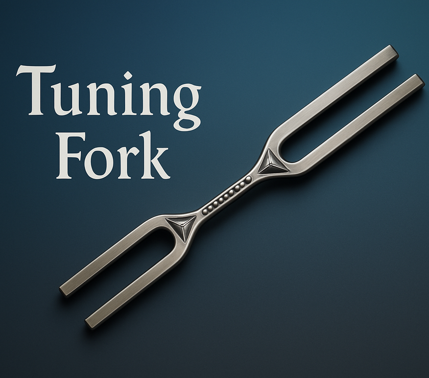 GIANT TUNING FORK WITH DnA KEY D288hz & A432hz WITH STRIKER