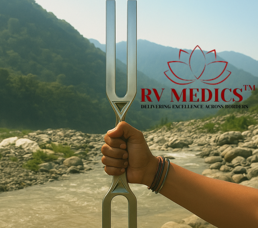 GIANT TUNING FORK WITH DnA KEY D288hz & A432hz WITH STRIKER