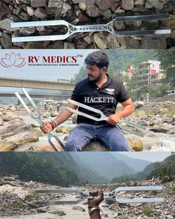 GIANT TUNING FORK WITH 528Hz and A432Hz WITH STRIKER