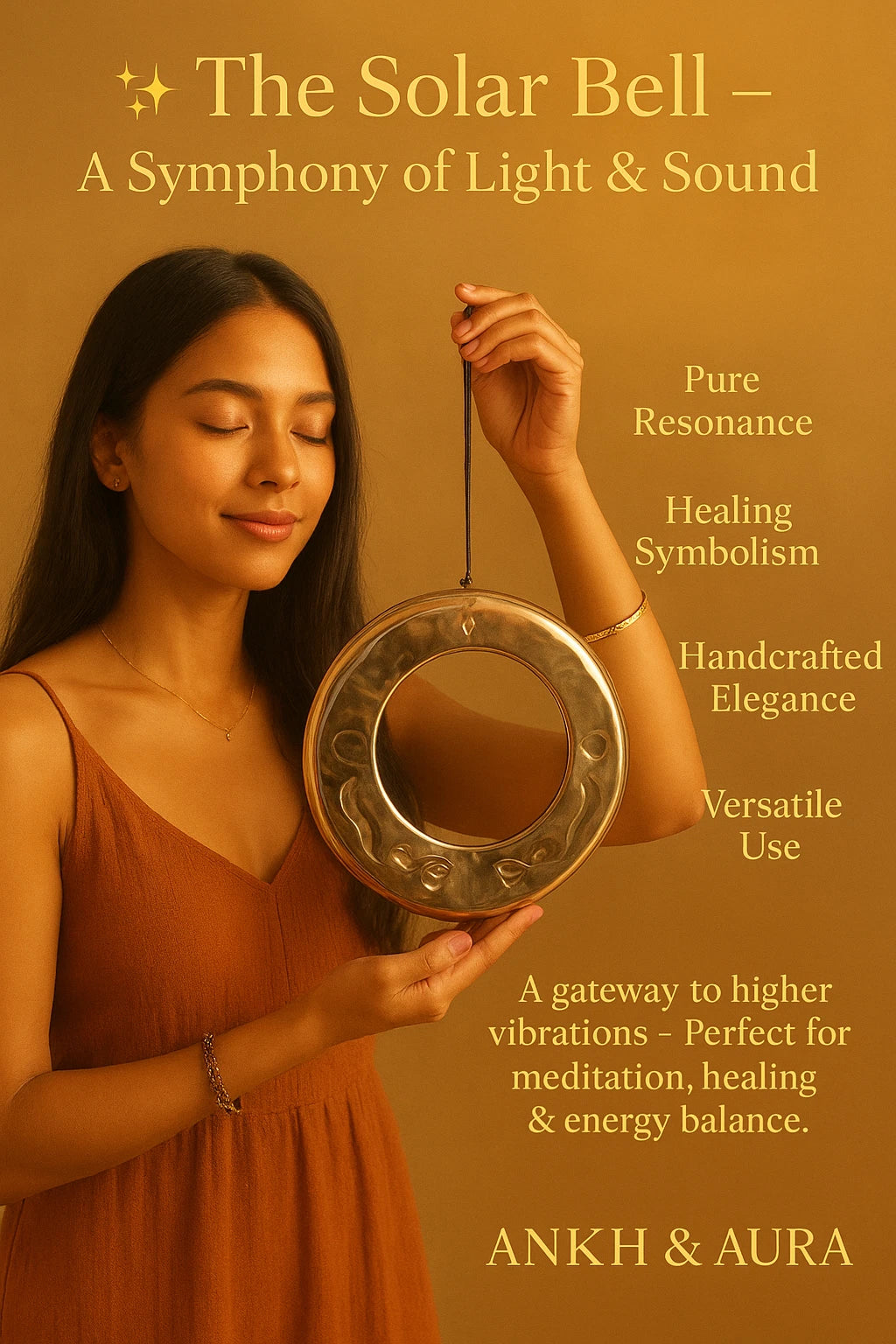 Solar Bell Aluminium Made Round Type (7.5 INCHES)